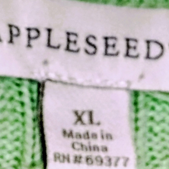 Appleseed's Light Green Cowl Neck Sweater XL - Picture 5 of 6